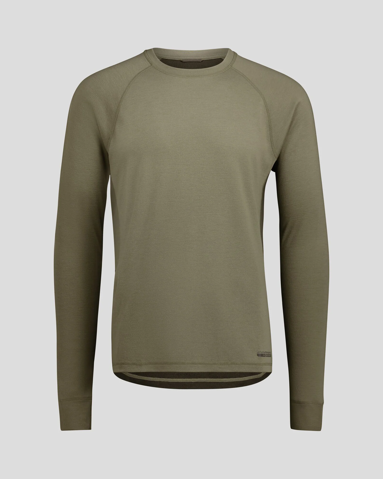 Men's K-Merino 250 Long Sleeve Top - Beech/Dark Moss - Image 5