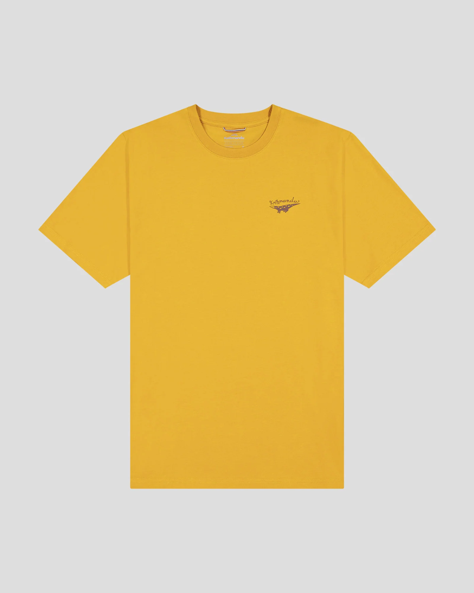 Men's Lizard Organic Cotton T-shirt - Golden - Image 4