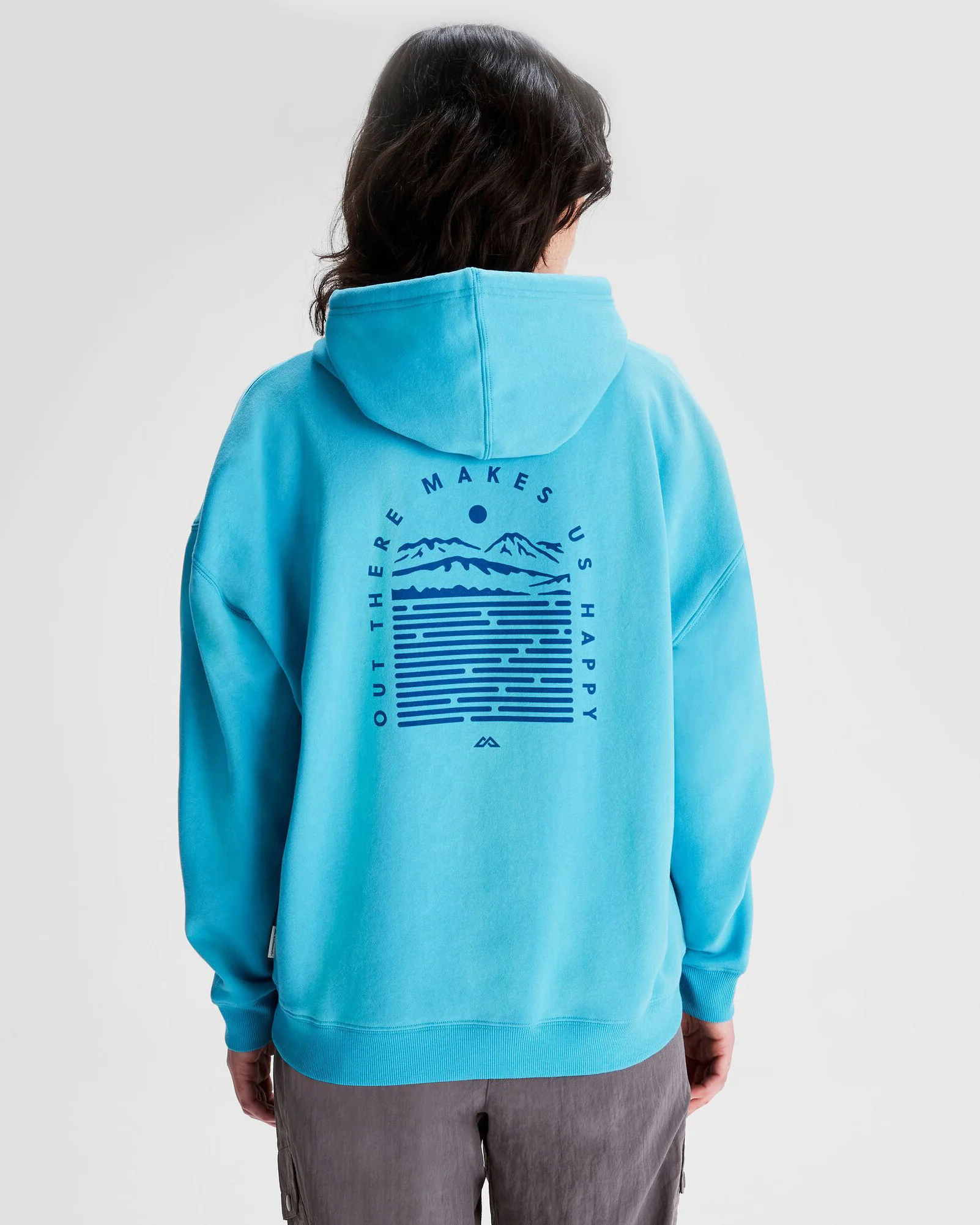 Women's OT Logo Slouchy LT BB Hoodie - Light Sea - Image 3