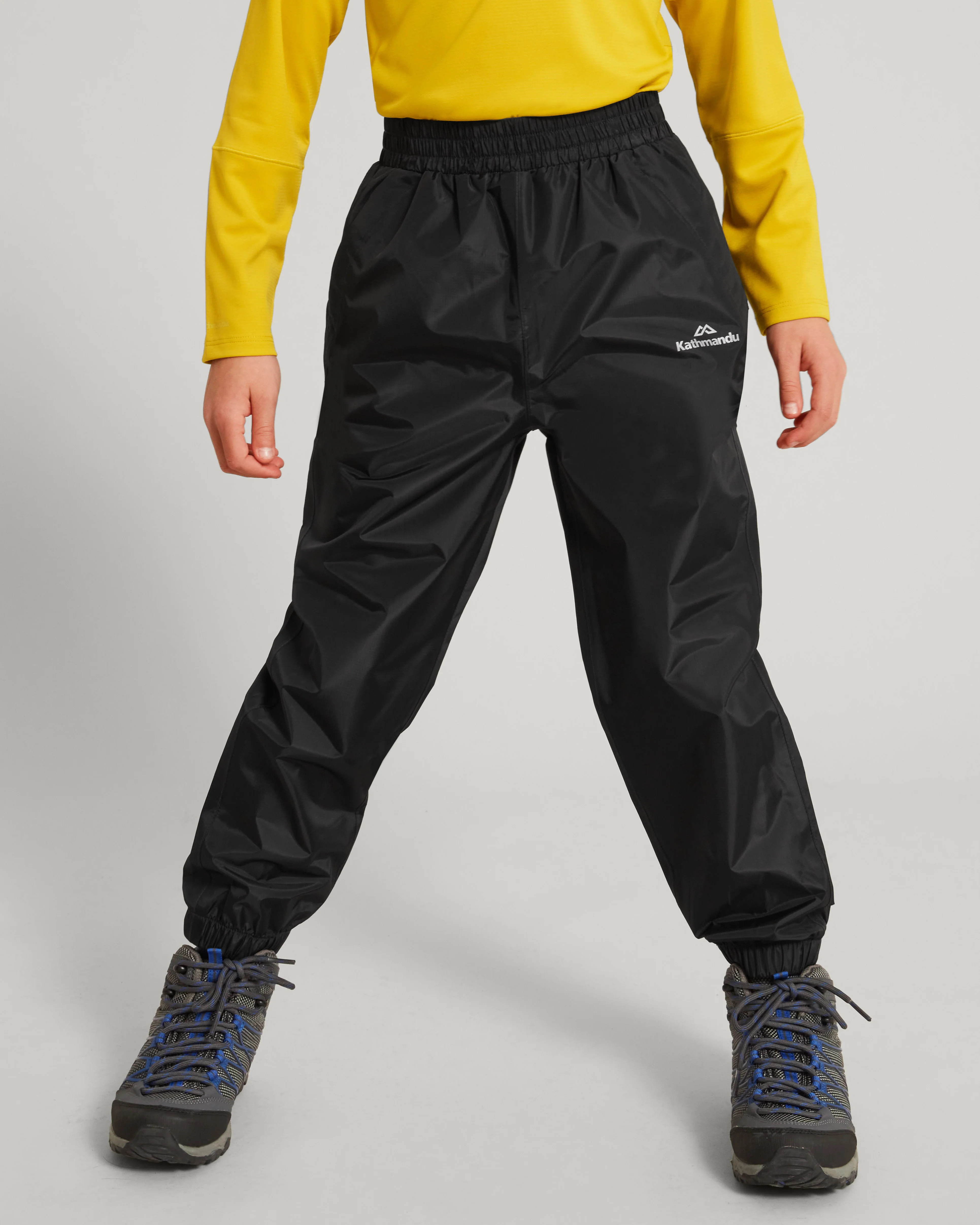 Kids' Pocket-it 2-layer Rain Pants - Black - Image 3