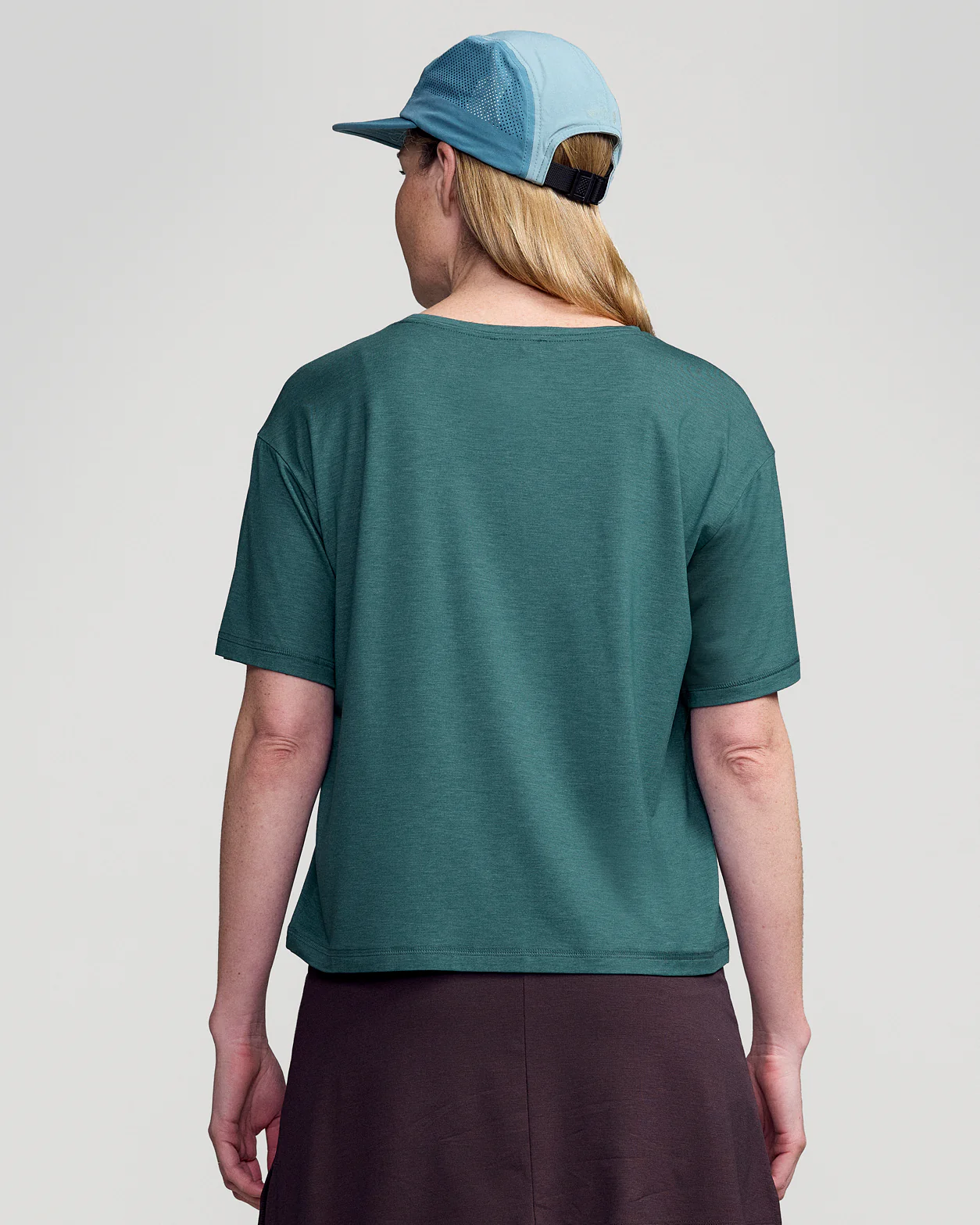 Women’s Anytime Boxy T - shirt - Deep Lagoon Marle - Image 4